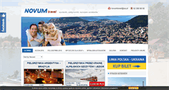 Desktop Screenshot of novumtravel.pl